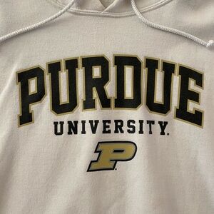White Purdue hoodie